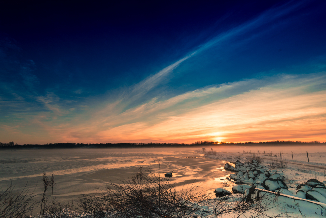 Rynningeviken by Winter